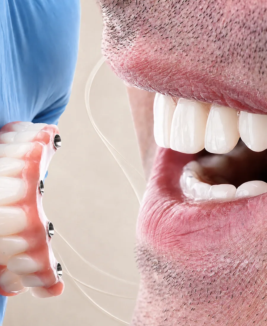 A surgical implant kit at the Imperia Dent clinic